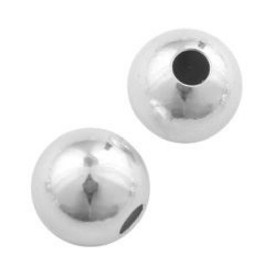 Picture of Sterling Silver Seamless Bead 8mm .08-.085 Inch Hole
