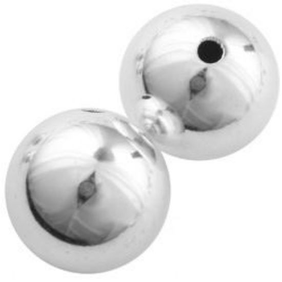 Picture of Sterling Silver Seamless Bead 16mm .095-.11 Inch Hole