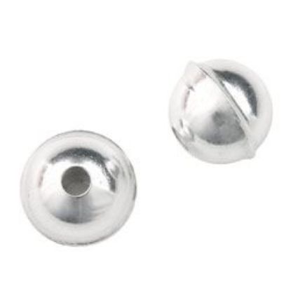 Picture of Sterling Silver Seam Beads 6mm 0.064" Hole<br />10 Beads