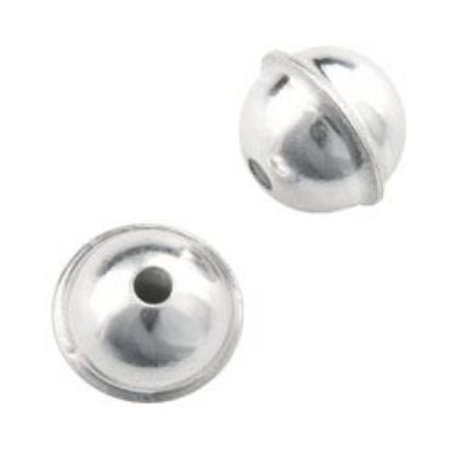 Picture of Sterling Silver Seam Beads 7mm 0.064" Hole<br />10 Beads
