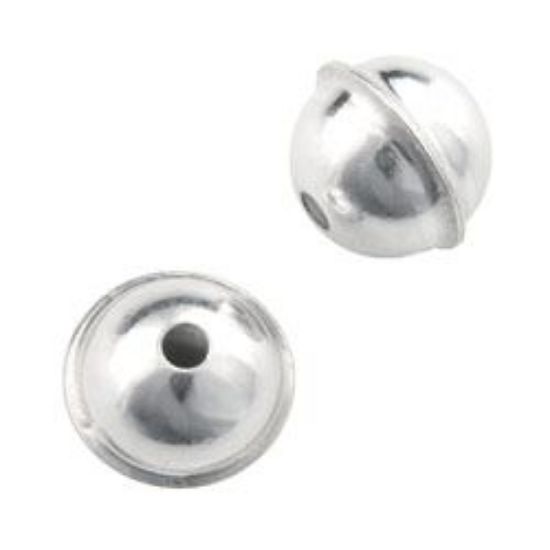 Picture of Sterling Silver Seam Beads 7mm 0.064" Hole<br />10 Beads