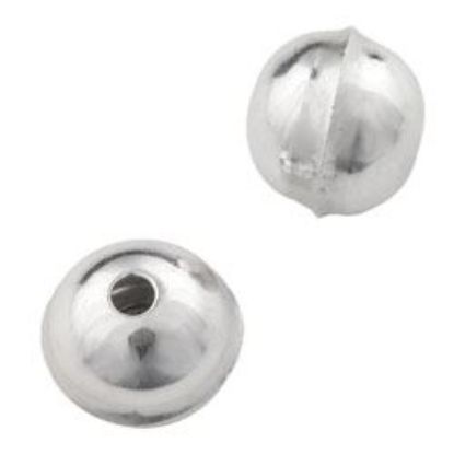 Picture of Sterling Silver Seam Beads 8mm, 0.048" Hole<br />10 Beads