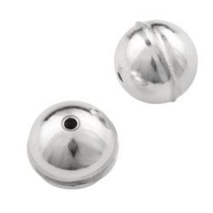 Picture of Sterling Silver Seam Bead 12mm .064 Inch Hole