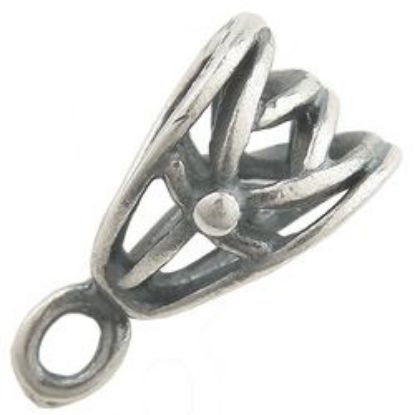 Picture of Antique Silver Plated Open Bail 5x11mm. JBB Finding