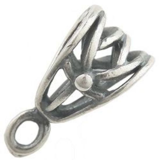 Picture of Antique Silver Plated Open Bail 5x11mm. JBB Finding