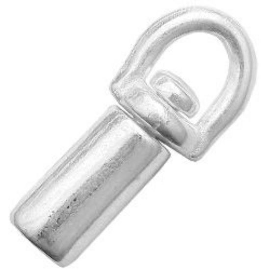 Picture of Silver Plated GlueOn Revolving End Cap 2mm JBB Finding