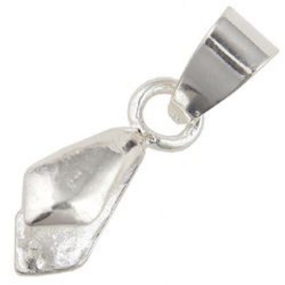 Picture of Silver Plated Large Pinch Bail, 10 Bails