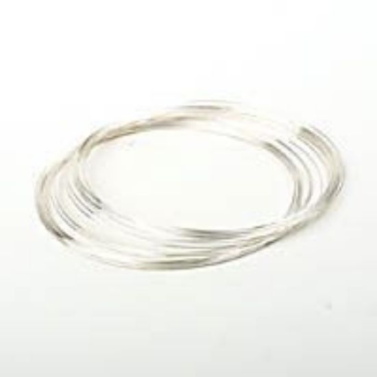 Picture of Beadalon Silver Plated Necklace Memory Wire .025 Inch 1/2oz