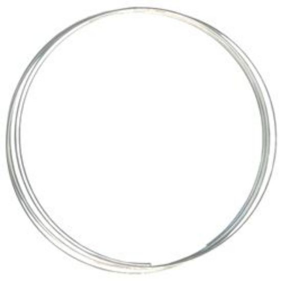 Picture of Beadalon Silver Plated Memory Wire Small Oval Bracelet 0.025" 35oz