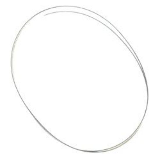 Picture of Beadalon Silver Plated Memory Wire Large Oval Bracelet 0.025" 35oz