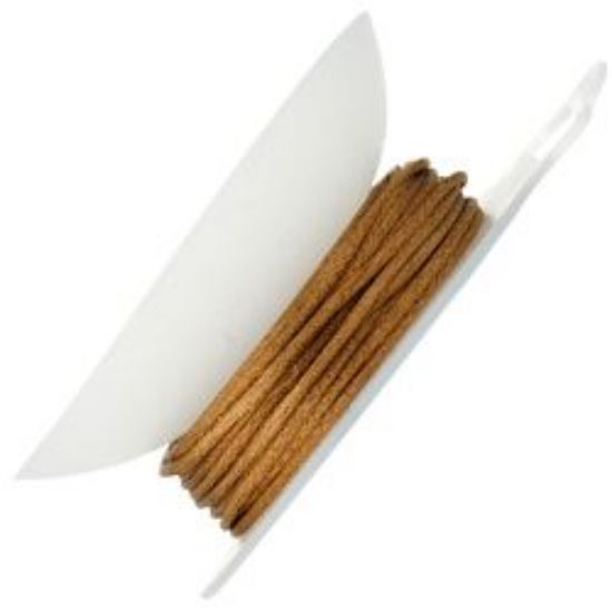 Picture of Gold Bronze Rattail Cord 1.5mm, 100% Nylon<br />20 yards with Reusable Bobbin