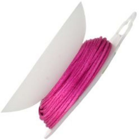 Picture of Strawberry Pink Rattail Cord 1.5mm, 100% Nylon<br />20 yards with Reusable Bobbin