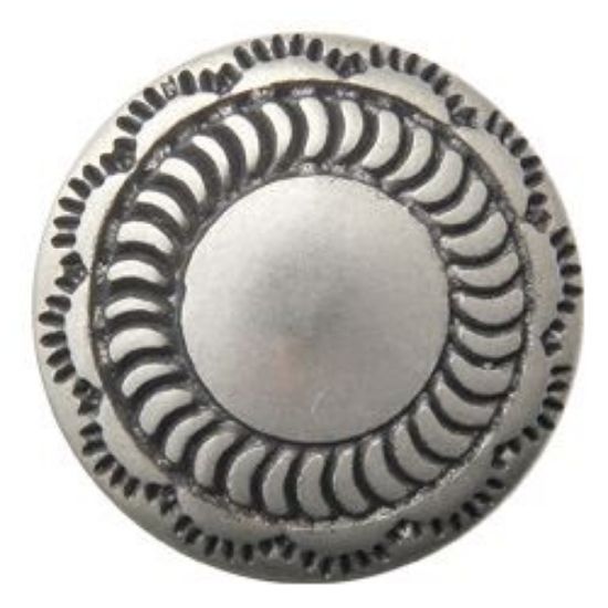 Picture of Nickel Silver Shield Concho w/ Loop 12mm
