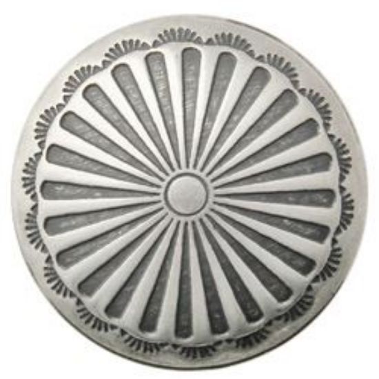 Picture of Nickel Silver Sunburst Concho w/ Loop 17mm