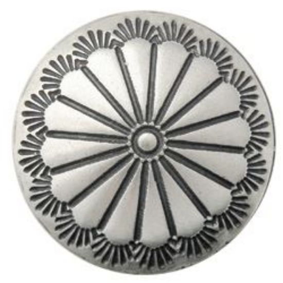 Picture of Nickel Silver Pearl Concho w/ Loop 17mm