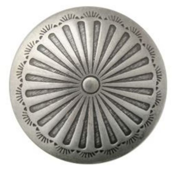 Picture of Nickel Silver Sunburst Concho w/ Loop 21mm