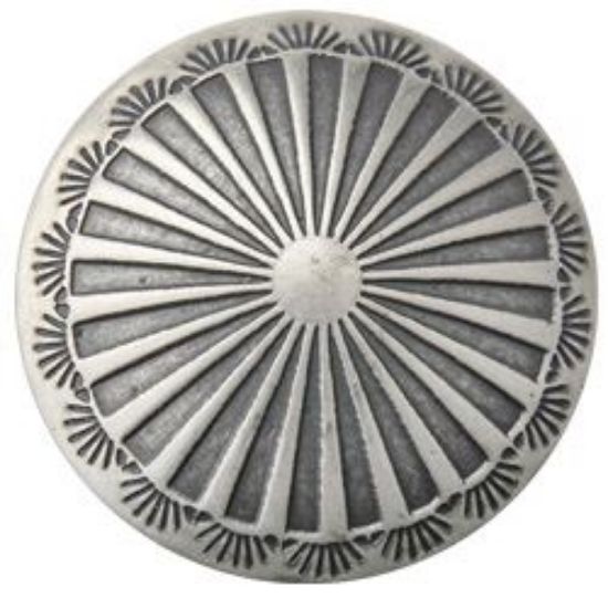 Picture of Nickel Silver Sunburst Concho w/ Loop 25mm