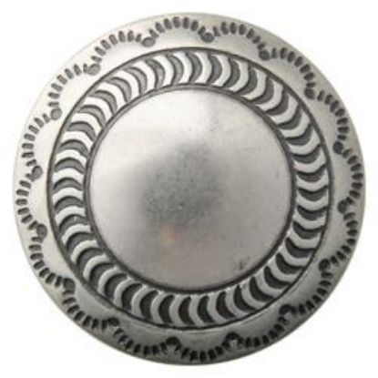 Picture of Nickel Silver Shield Concho w/ Loop 25mm