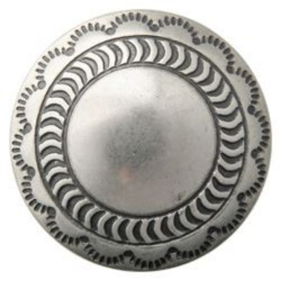 Picture of Nickel Silver Shield Concho w/ Loop 25mm