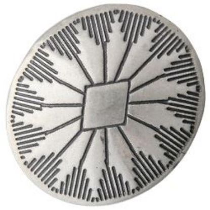 Picture of Nickel Silver Navajo Concho w/ Loop 22x25mm