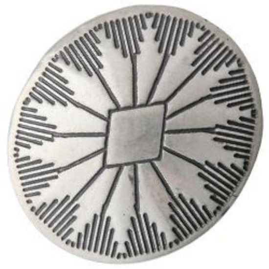Picture of Nickel Silver Navajo Concho w/ Loop 22x25mm