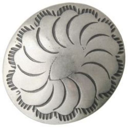 Picture of Nickel Silver Swirl Concho w/ Loop 22x25mm