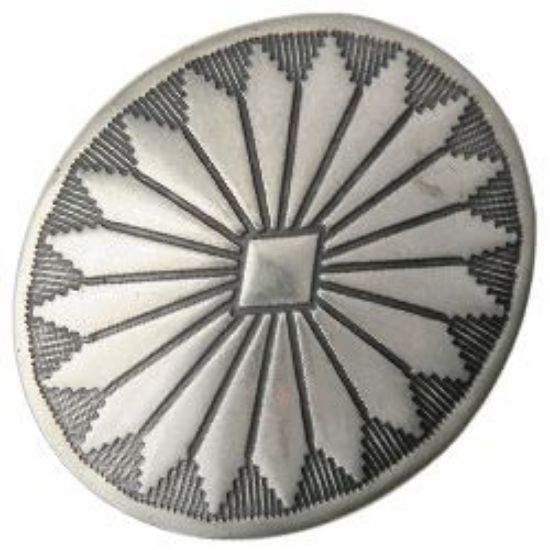 Picture of Nickel Silver Navajo Concho w/ Loop 29x34mm