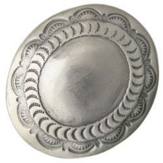 Picture of Nickel Silver Shield Concho w/ Loop 29x34mm