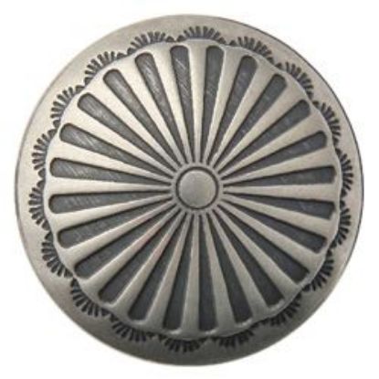 Picture of Nickel Silver Sunburst Concho w/ Screw 17mm