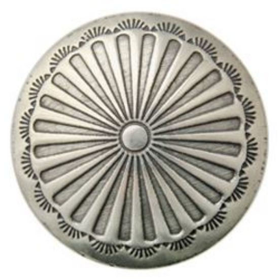 Picture of Nickel Silver Sunburst Concho w/ Screw 21mm