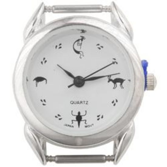 Picture of Silver Tone Four Animal Dial Watch 30x27mm, Pin Size 12mm