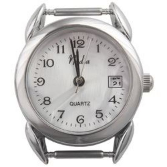 Picture of White with calendar Watch 30x26mm, Pin Size 12mm