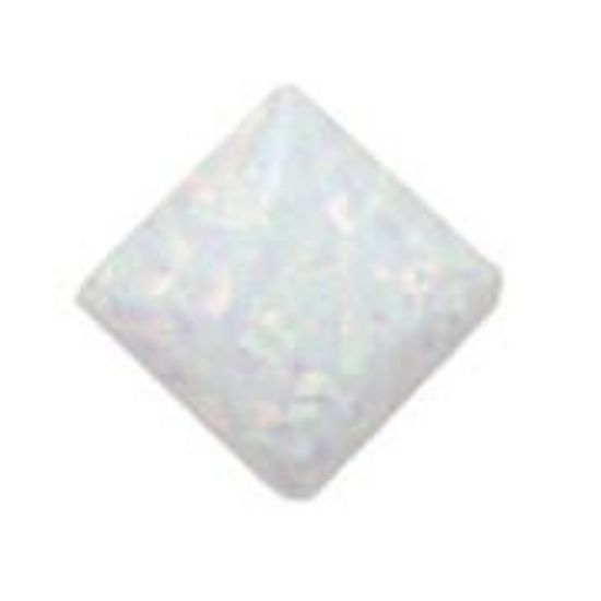 Picture of Imitation Opal, Square Cabochon, 8mm