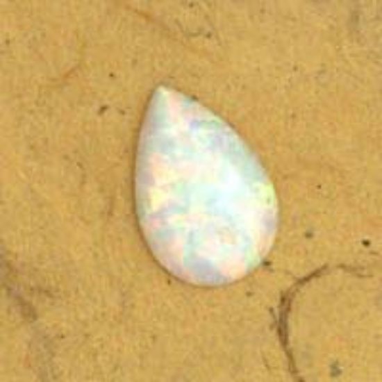 Picture of Imitation Opal, Pear Cabochon, 6x9mm