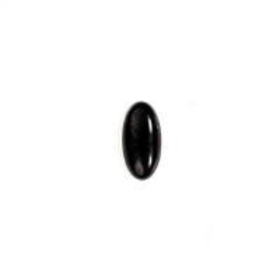 Picture of Black Onyx Long Oval Cabochon 6x12mm