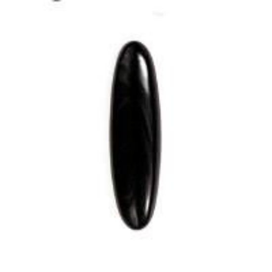 Picture of Black Onyx Long Oval Cabochon 8x30mm