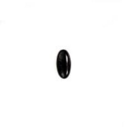 Picture of Black Onyx Long Oval Cabochon 5x10mm