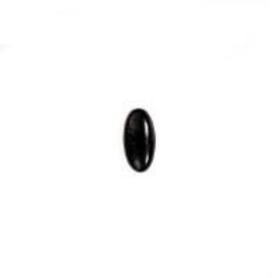 Picture of Black Onyx Long Oval Cabochon 5x10mm