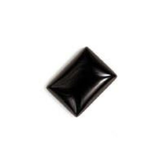 Picture of Black Onyx Rectangle Cabochon 12x16mm