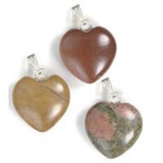 Picture of Assorted Heart Charm with Bail 15mm