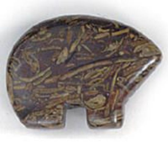Picture of Fetish Gemstone, Assorted Drilled Bear, 13x18mm