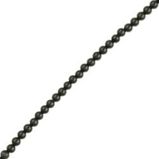 Picture of Black Onyx Round Bead 3mm 16" Strand