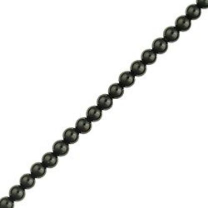 Picture of Black Onyx Round Bead 4mm 15" Strand
