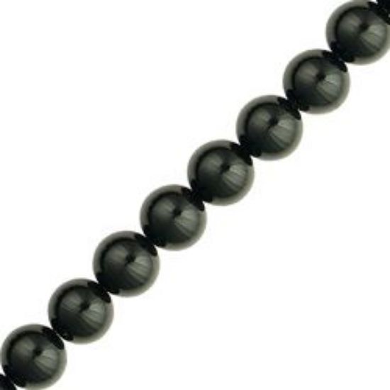 Picture of Black Onyx Round Bead 10mm 16" Strand