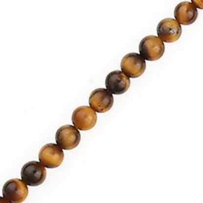 Picture of Tiger Eye Round Bead 4mm 16" Strand