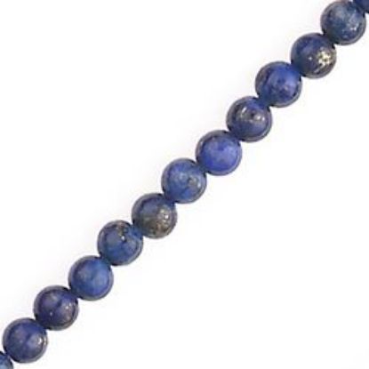 Picture of Lapis Round Bead "AB" 4mm 16" Strand
