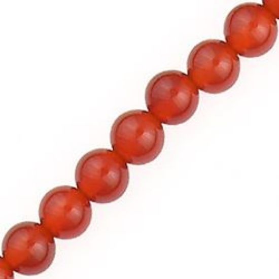 Picture of Carnelian  Round Bead 6mm 16" Strand