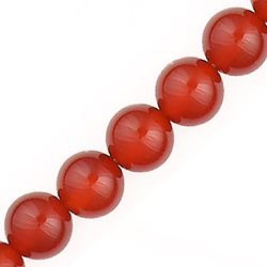 Picture of Carnelian Round Bead 8mm 16" Strand