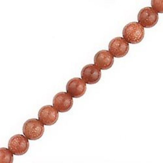 Picture of Goldstone Round Bead 4mm 16" Strand