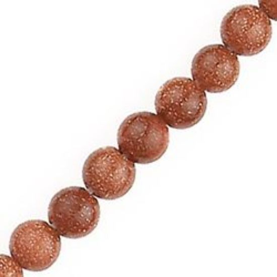 Picture of Goldstone Round Bead 6mm 16" Strand